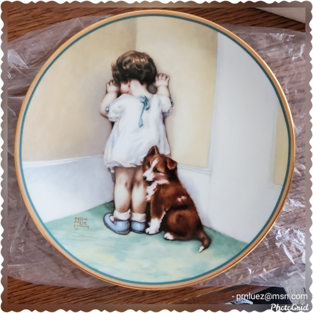 Bessie Pease Gutmann Plate, "In Disgrace"